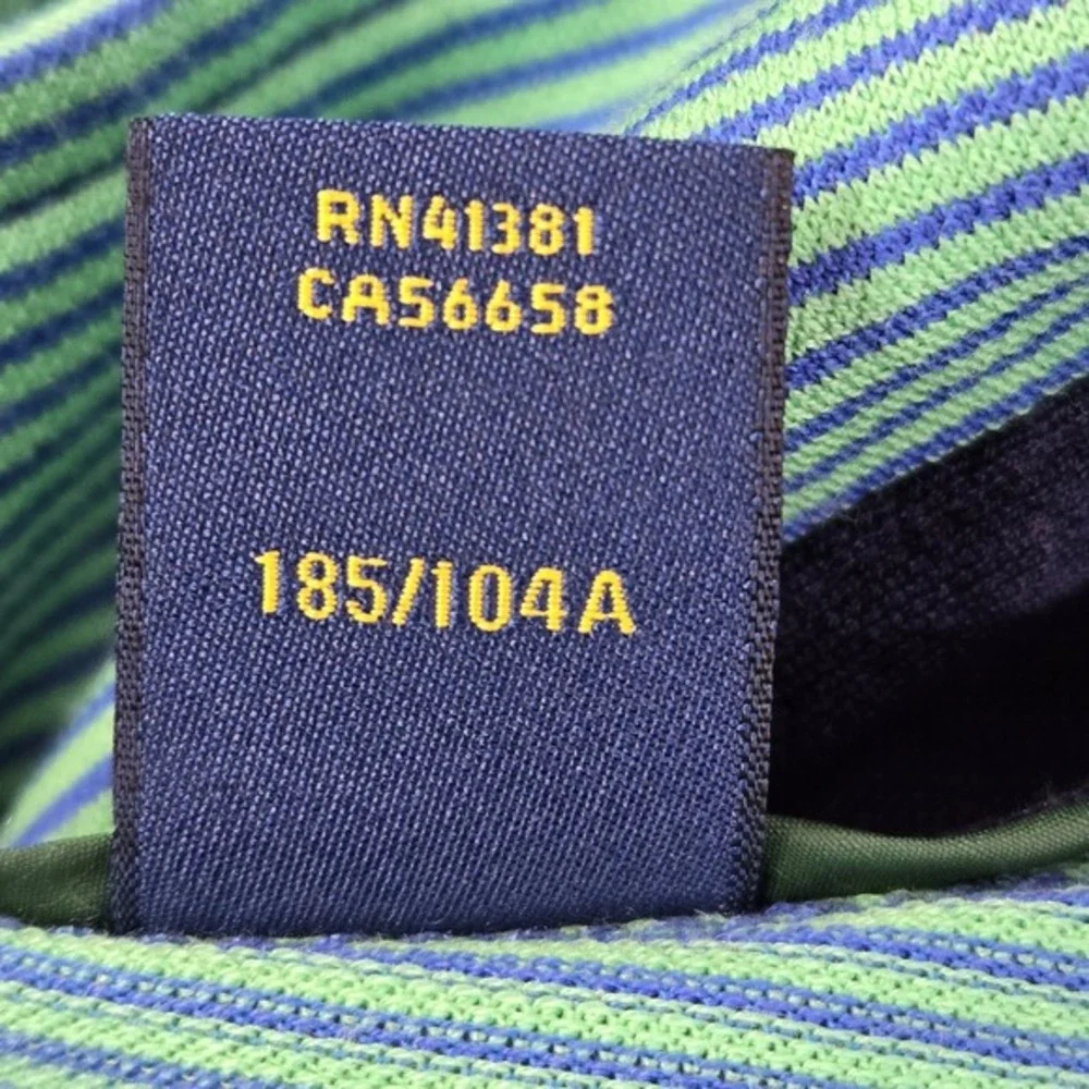 Ralph Lauren Men Polo XL Striped Green Pro Fit Moisture Wicking Short‎ Sleeve